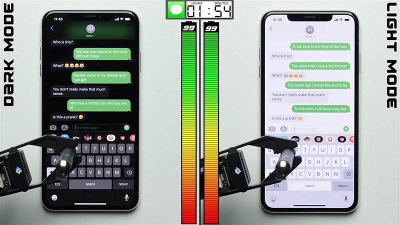 iPhone với màn hình OLED được cải thiện thời lượng pin tới 30% khi dùng chế độ Dark Mode iPhone với màn hình OLED được cải thiện thời lượng pin tới 30% khi dùng chế độ Dark Mode