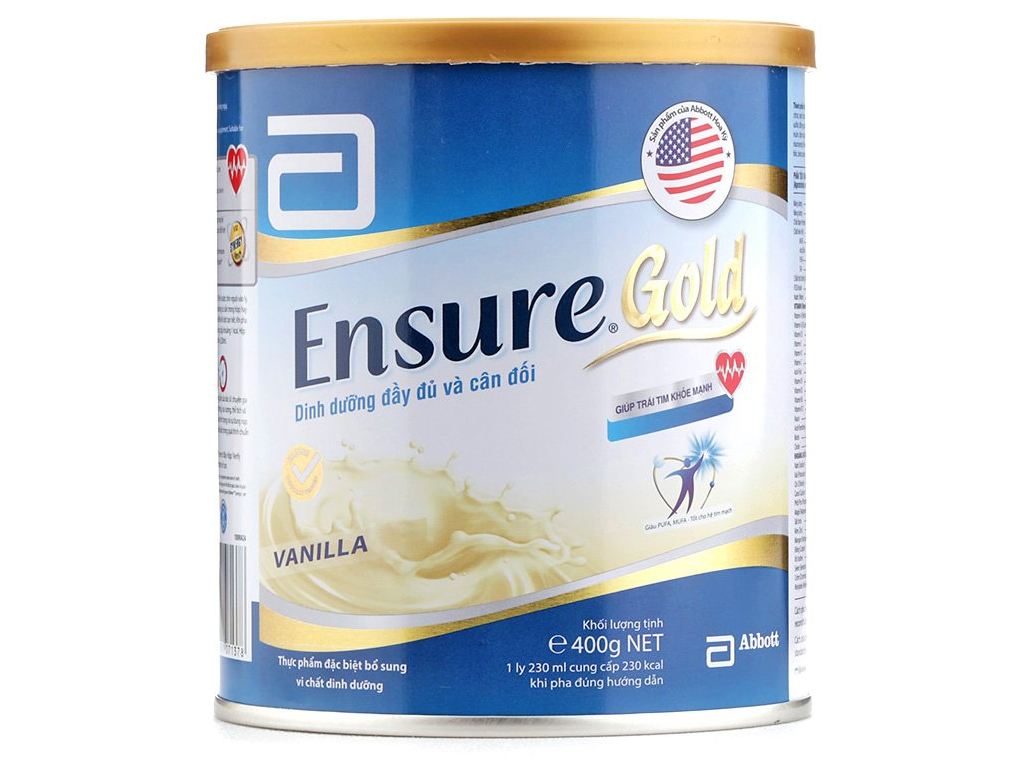 Sữa bột Ensure Gold vani lon 400g