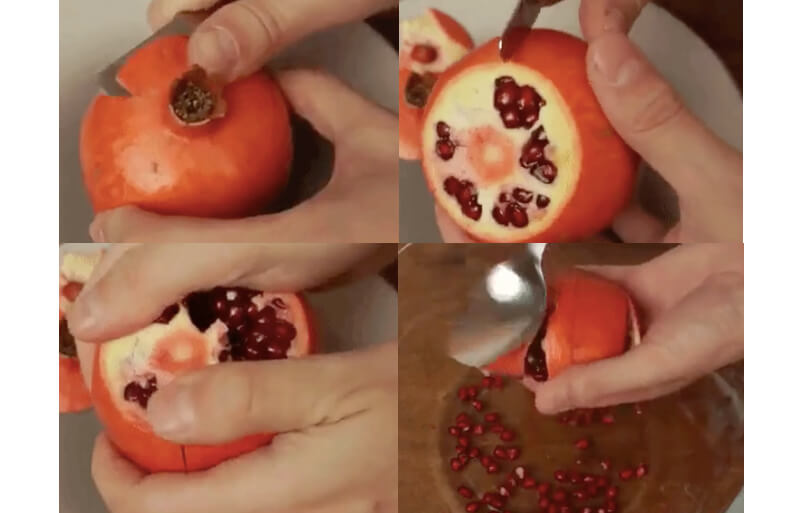 Drink pomegranate juice anytime, anywhere with the following method, no need for a juicer