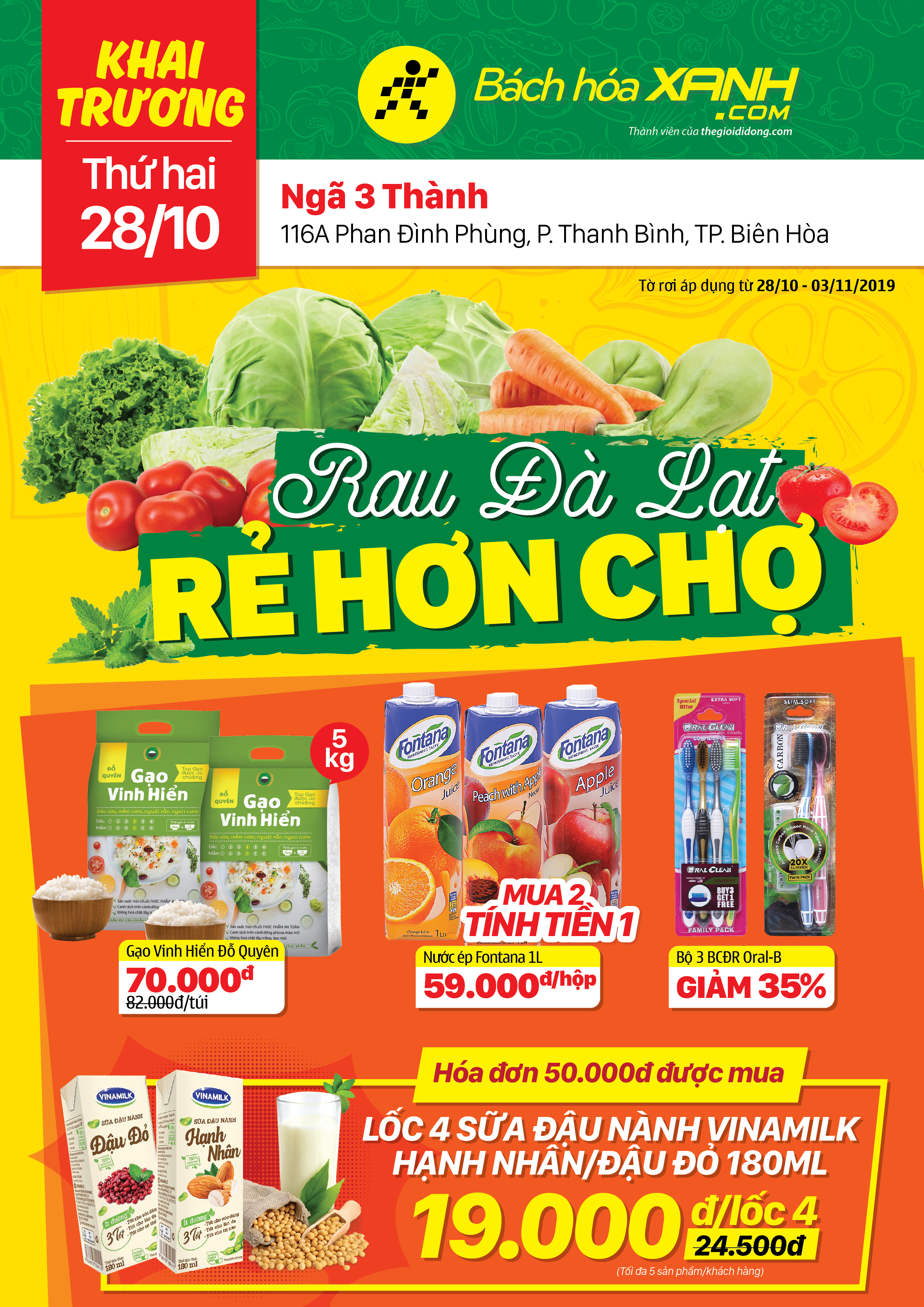 Cửa hàng Bách hoá XANH 116A Phan Đình Phùng khai trương 28/10/2019 Cửa hàng Bách hoá XANH 116A Phan Đình Phùng khai trương 28/10/2019