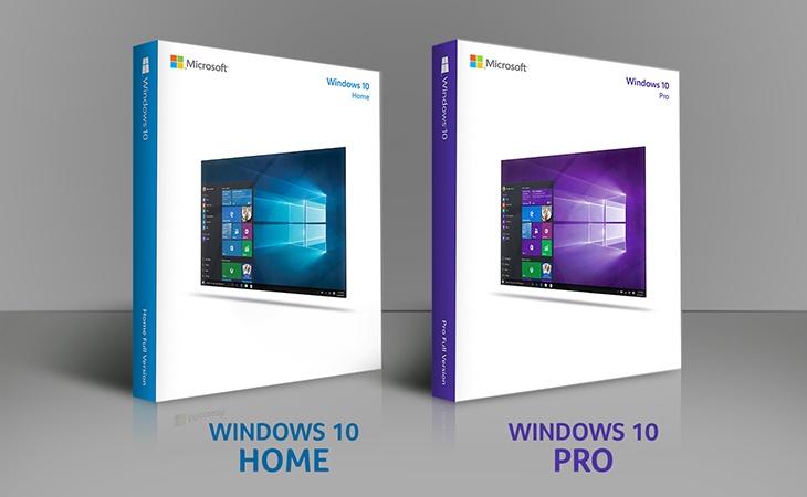 Phiên bản Windows 10 Home và Windows 10 Pro