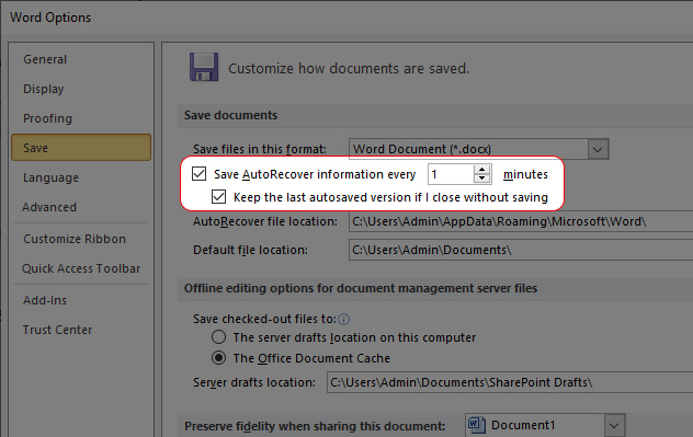 Cách lấy lại file Excel chưa lưu, bị lưu đè, bị xóa đơn giản nhất > Chọn vào Save