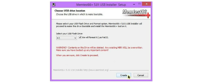 Test RAM bằng Memtest86