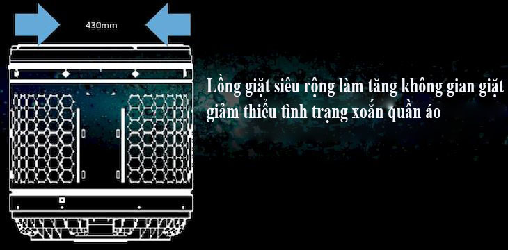 Lồng giặt siêu rộng