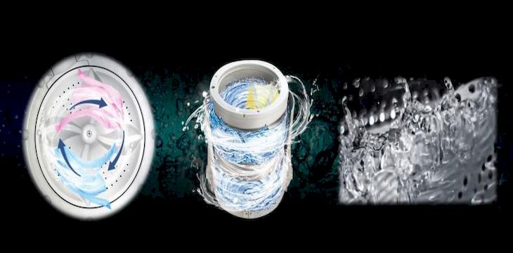 Mâm giặt lốc xoáy (áp dụng trên dòng 10Kg) Máy giặt TCL của nước nào? Có tốt không có nên mua không > Mâm giặt lốc xoáy (áp dụng trên dòng 10Kg)