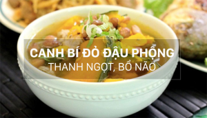 Cách nấu canh bí đỏ đậu phộng thanh ngọt, tốt cho trí não