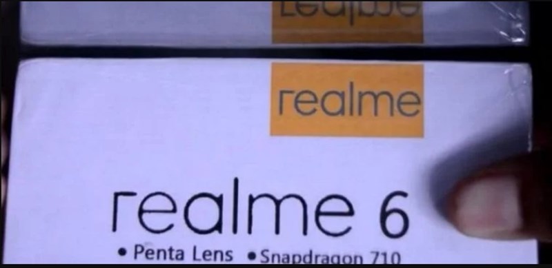 Hộp bán lẻ tiết lộ Realme 6 có 6 camera sau, dùng chip Snapdragon 710