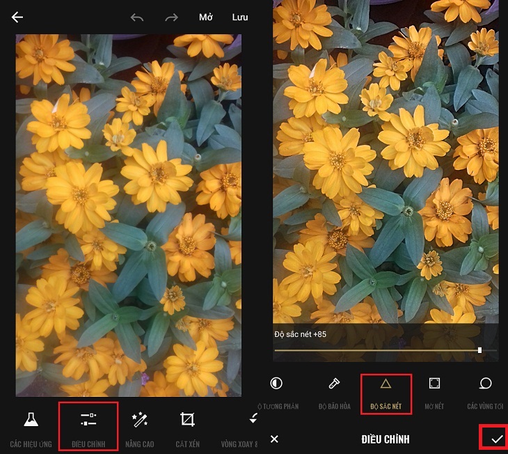 Ứng dụng làm rõ ảnh: Những bức ảnh mờ nhạt sẽ không còn là vấn đề khi bạn sử dụng ứng dụng làm rõ ảnh tuyệt vời này. Tăng độ sáng và sắc nét cho bức ảnh của bạn để tạo nên những bức ảnh chất lượng cao đầy sắc màu và độc đáo.