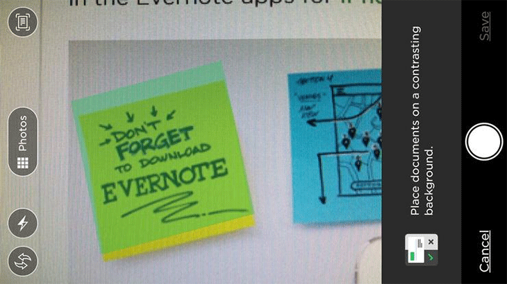 Evernote có thể nhận dạng ghi chú post-it và phân loại chúng theo màu sắc