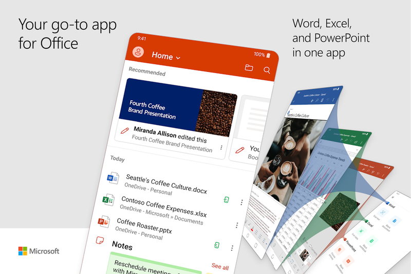 Microsoft ra mắt ứng dụng Office: Word, Exel, PowerPoint & more