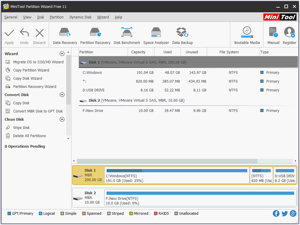 MiniTool Partition Wizard Free