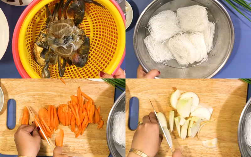 Cách làm miến xào cua ngon, sợi miến dai và không bị dính Cách làm miến xào cua ngon, sợi miến dai và không bị dính