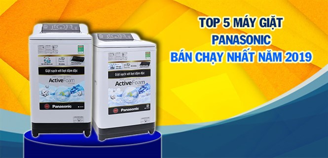Top 5 máy giặt Panasonic bán chạy nhất Điện máy XANH năm 2019