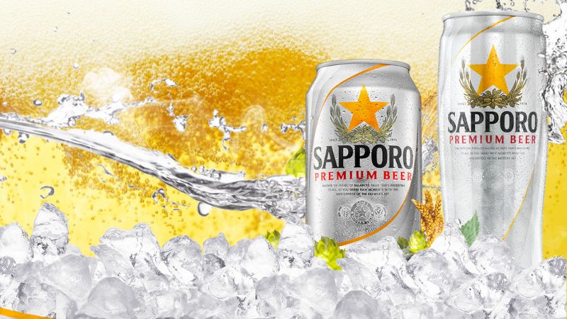 Bia lon Sapporo Premium