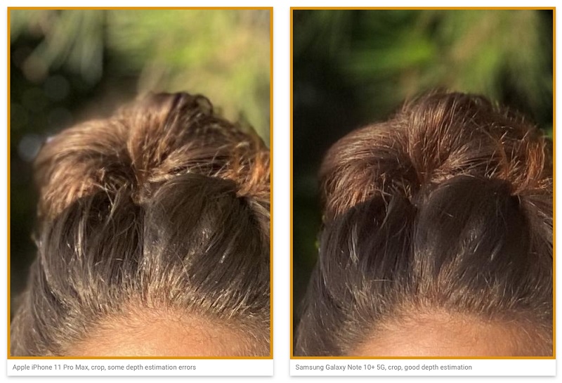 Khả năng chụp ảnh chân dung của iPhone 11 Pro Max khá tệ khi so sánh với Galaxy Note 10
