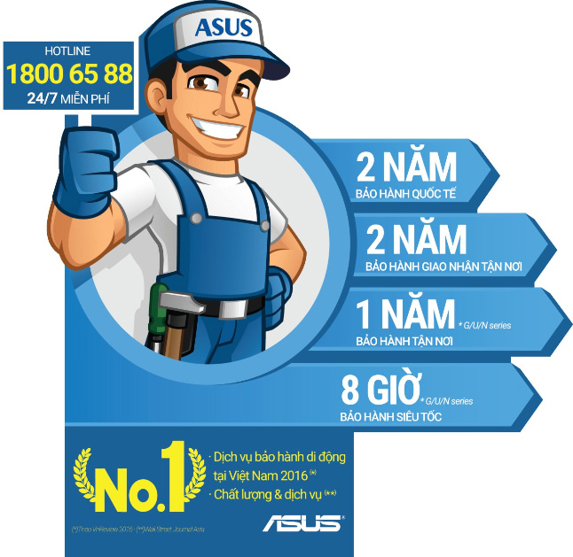 Bảo hành asus