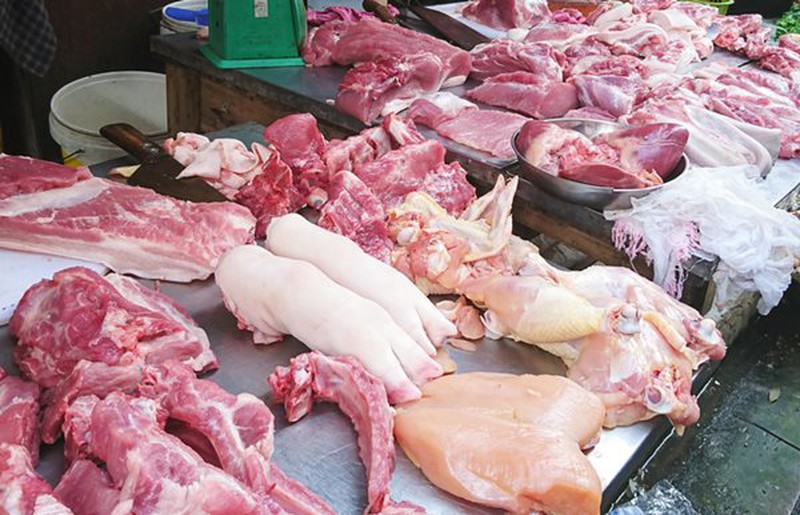 Giá thịt heo ở khu vực miền Nam