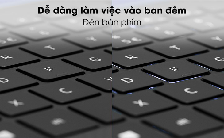 Lựa chọn bàn phím thoải mái và có đèn 