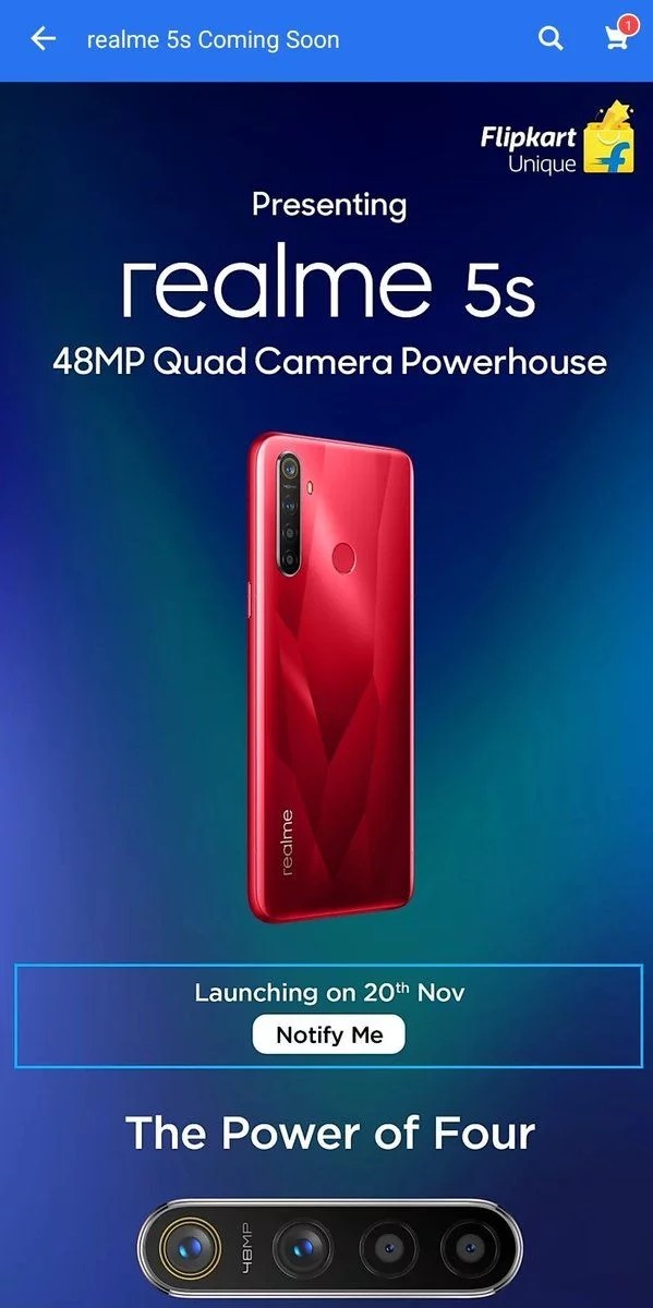 Realme 5s giá rẻ lộ cấu hình chi tiết: 4 camera 48MP, chip Snapdragon 665
