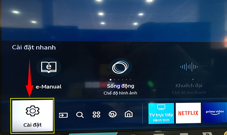 Cách khôi phục cài đặt gốc trên smart tivi samsung 2