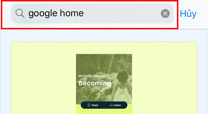 Bạn gõ “Google Home” trên thanh tìm kiếm ứng dụng