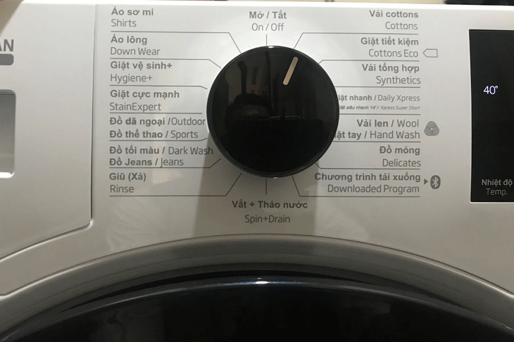 Hướng dẫn sử dụng máy giặt Beko Inverter 9 kg WCV9649XWST > Các chế độ cơ bản