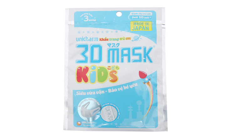 Mua khẩu trang Unicharm 3D Mask Kid cho con của mình