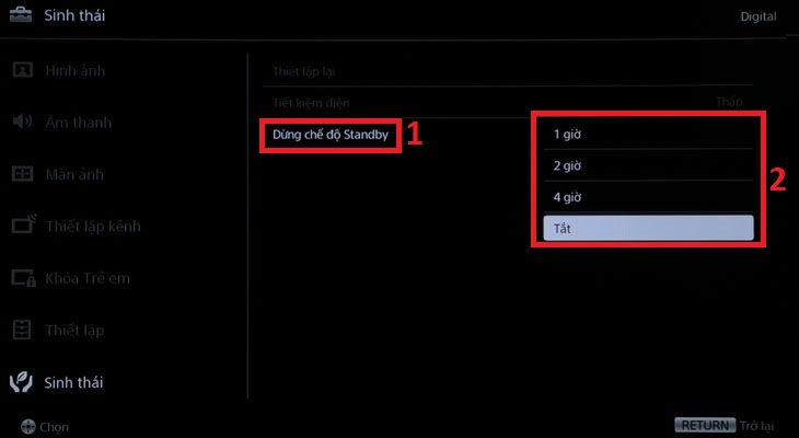 Cách bật chế độ tiết kiệm điện trên smart tivi Sony mới nhất