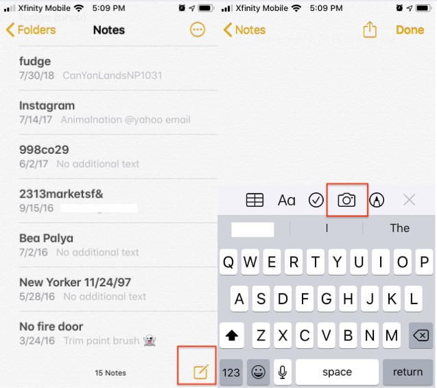 3 mẹo cực hay với các ứng dụng trên iOS có thể bạn chưa biết > mở tạo ghi chú mới
