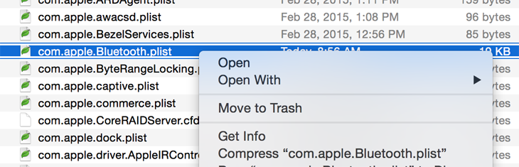 MacBook bị lỗi không bật được Bluetooth, nguyên nhân và cách khắc phục > Kéo các tệp com.apple.Bluetooth vào thùng rác
