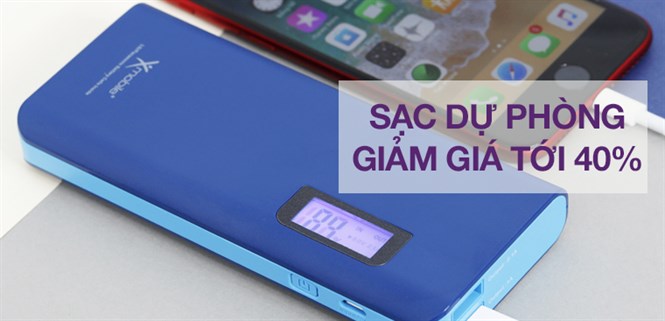 Nạp đầy pin với 4 mẫu sạc dự phòng giảm giá khủng tới 40% từ 18-21/11