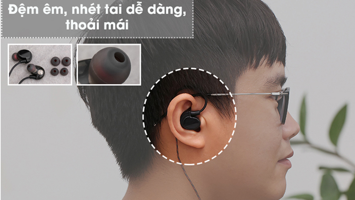 Tai nghe Earbuds đem đến sự thoải mái khi sử dụng hơn so với In-ear.