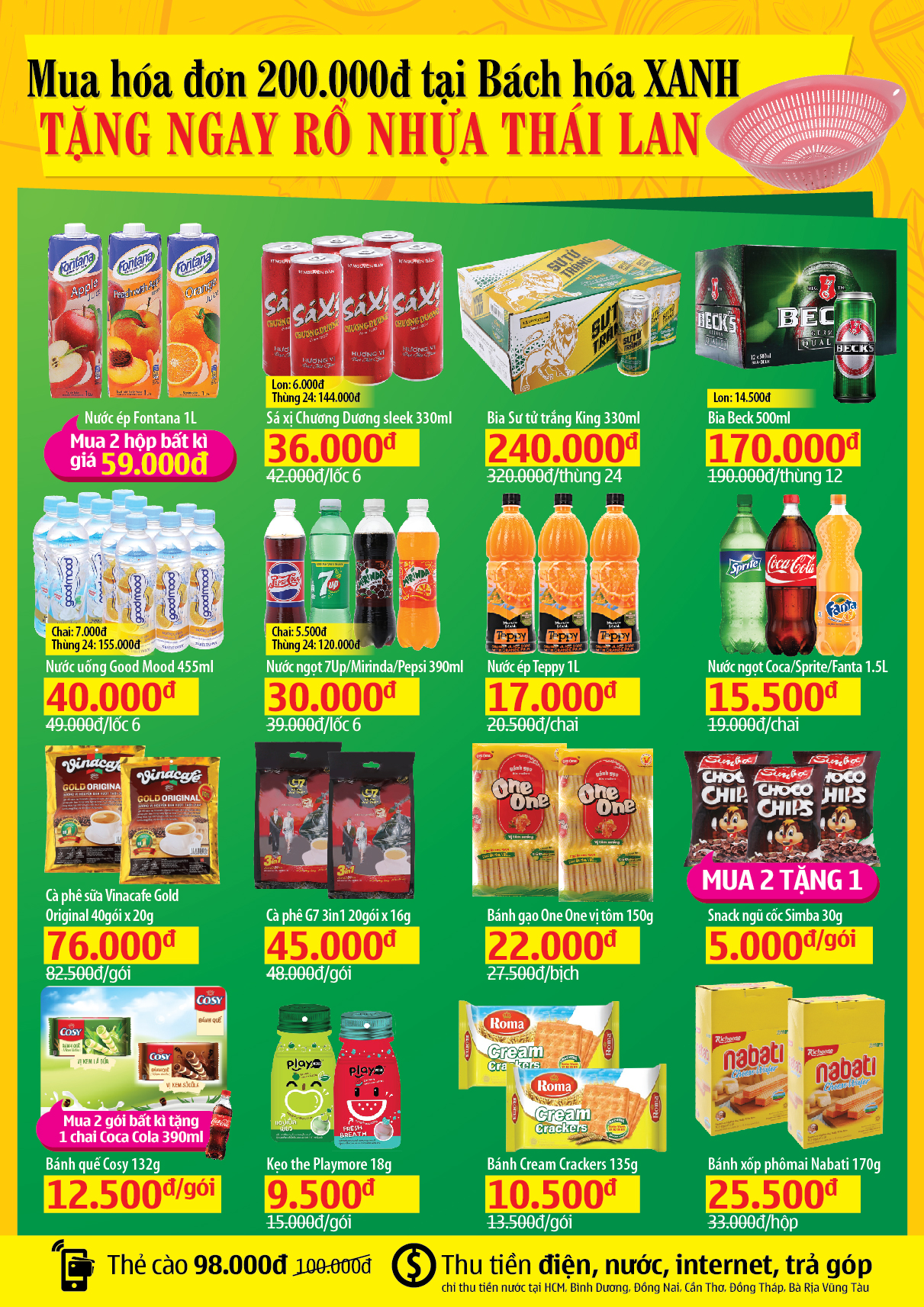 Cửa hàng Bách hoá XANH Trần Hưng Đạo, Tràm Chim khai trương 22/11/2019