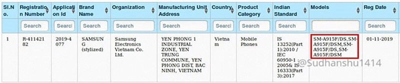 Galaxy A91 vừa đạt được chứng nhận quan trọng tại Ấn Độ, dự kiến sắp sửa ra mắt Galaxy A91 vừa đạt được chứng nhận quan trọng tại Ấn Độ, dự kiến sắp sửa ra mắt