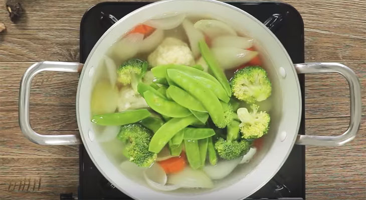 Nước dùng canh bì bóng