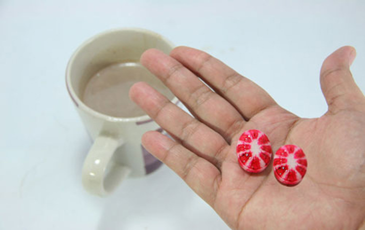 thêm kẹp bạc hà nếu muốn