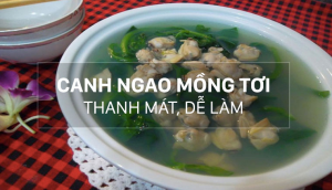 Cách nấu canh ngao mồng tơi thơm mát cực dễ làm