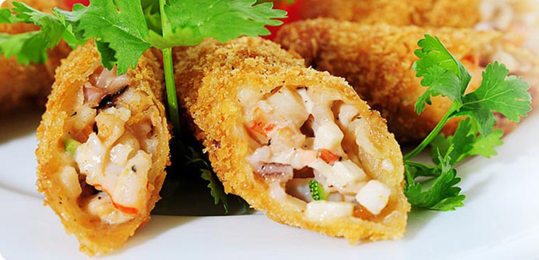 Nem hải sản chiên xù