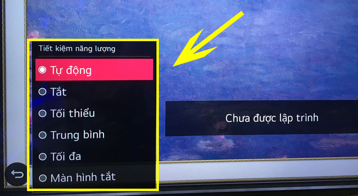 Lựa chọn tùy chỉnh chế độ tiết kiệm điện phù hợp