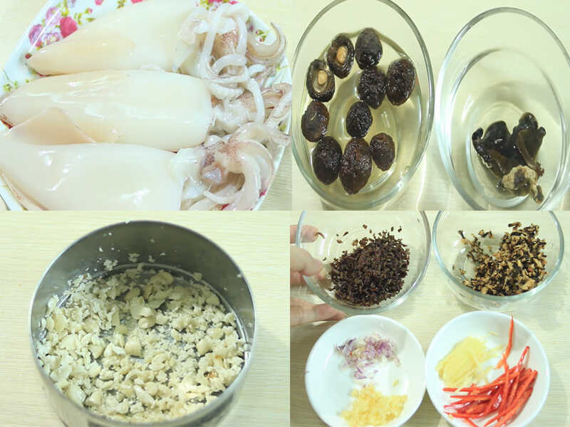 6 ways to make delicious and attractive stuffed squid with soft meat