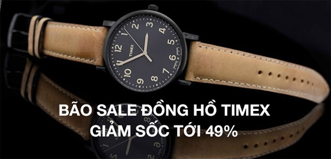 Bão sale đồng hồ 49%: Sắm đồng hồ nam TIMEX giá rẻ như cho