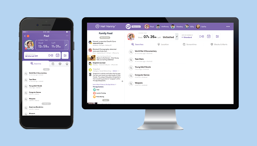 8 phần mềm quản lý trẻ em hiệu quả phụ huynh không nên bỏ qua > Net Nanny hoạt động tốt trên nhiều nền tảng