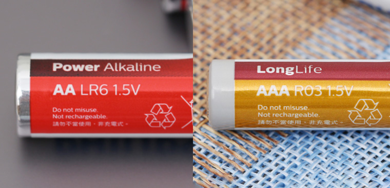 Pin AA (2A) và AAA (3A) khác nhau về dung lượng