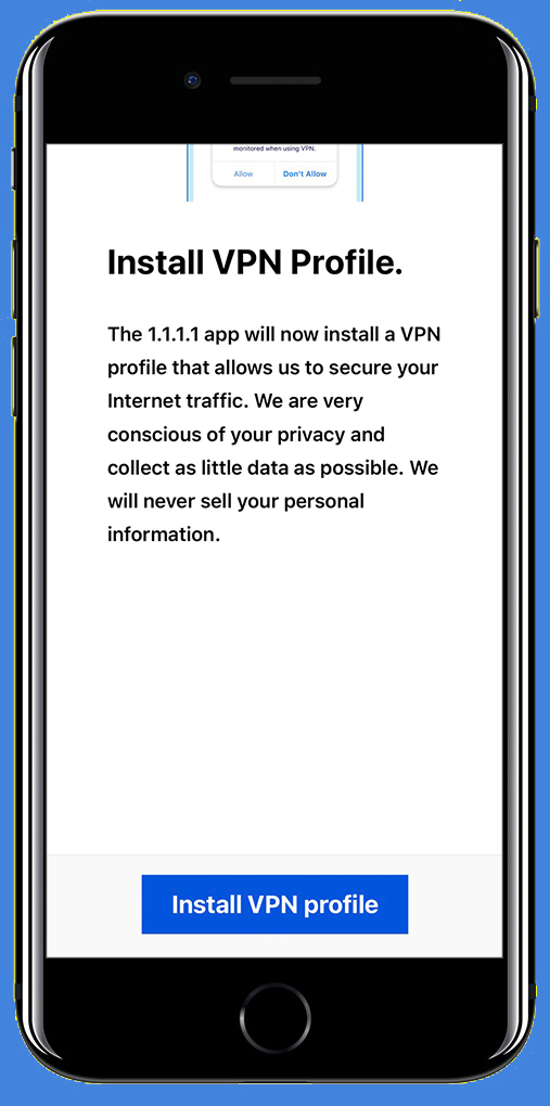 Chọn Install VPN profile