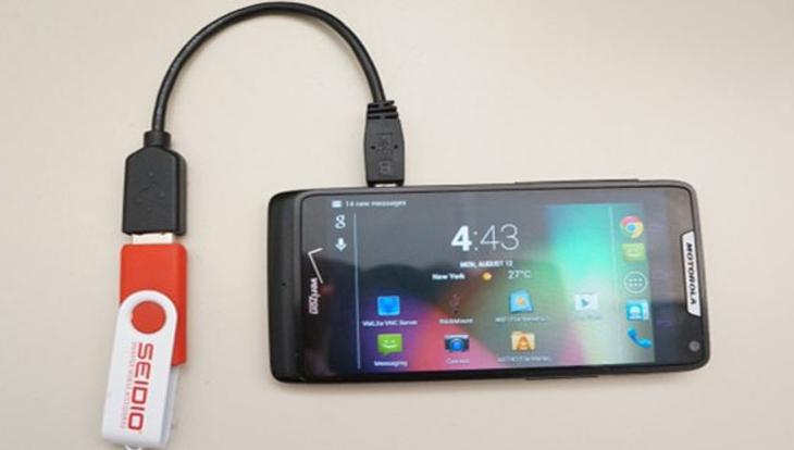 Kết nối USB với điện thoại Android