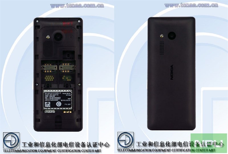 Xuất hiện một mẫu điện thoại “cục gạch” mới từ Nokia với màn hình 2.4 inch, pin 800 mAh, có camera sau