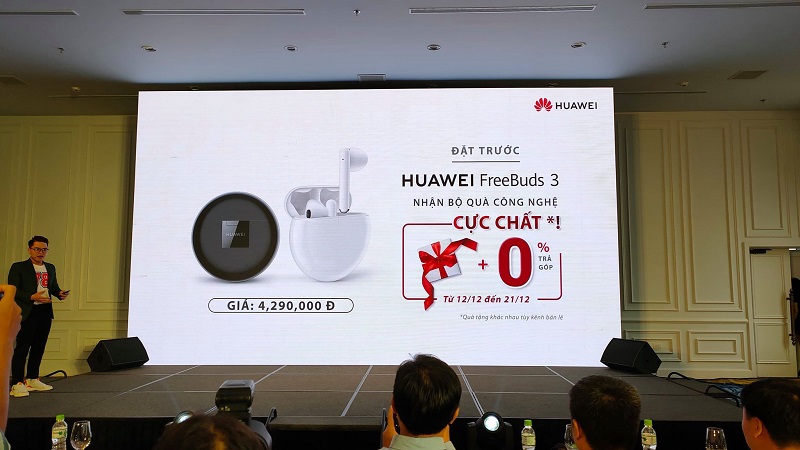 Huawei trình làng tai nghe chống ồn FreeBuds 3 Huawei trình làng tai nghe chống ồn FreeBuds 3