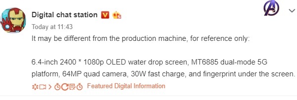 Smartphone OPPO 5G tầm trung sẽ có màn hình OLED, camera 64MP, sạc nhanh 30W