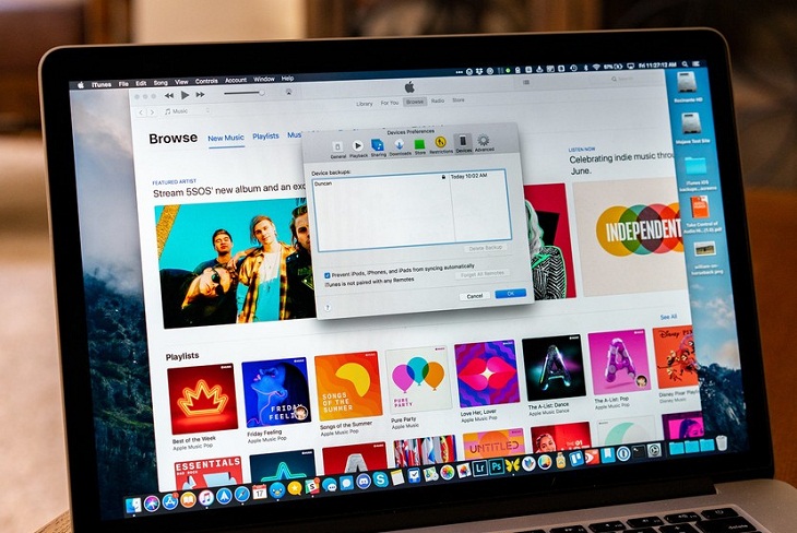 Xóa tệp iTunes và sao lưu iOS