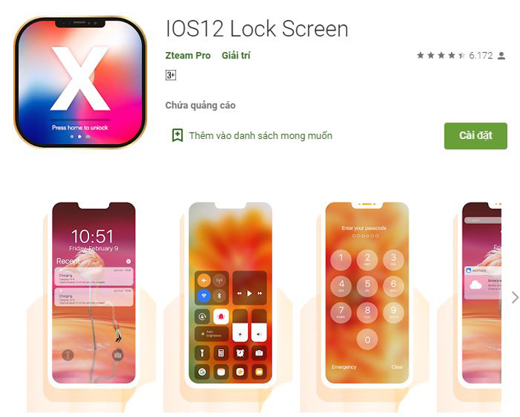 iOS12 Lock Screen